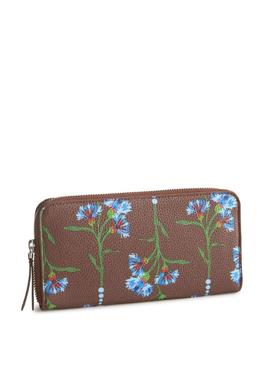 Vera Bradley Handbags - Vera Bradley - Essential Continental Wallet - Faux Leather - Bachelor Button Dot